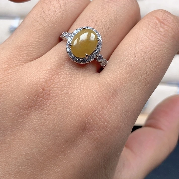 翡翠未镶嵌戒指戒指