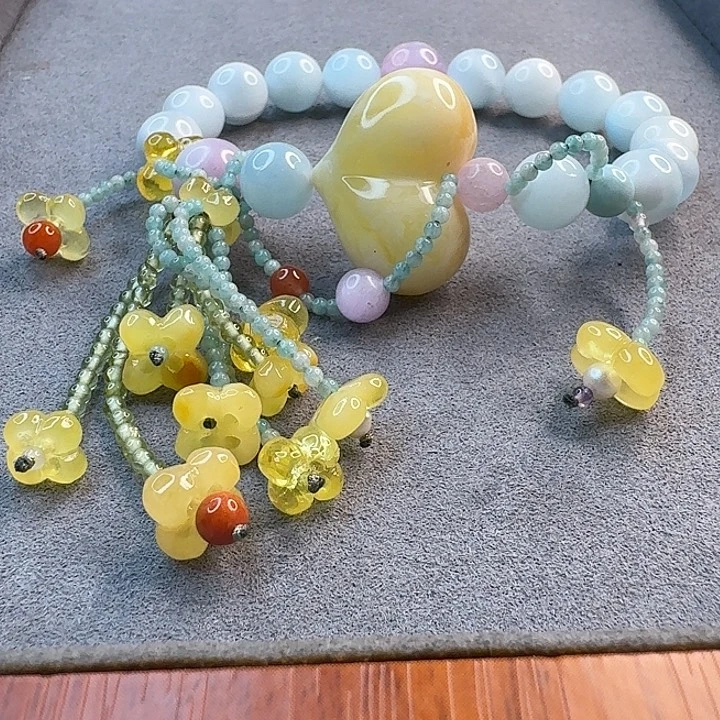 琥珀未镶嵌手链琥珀手串