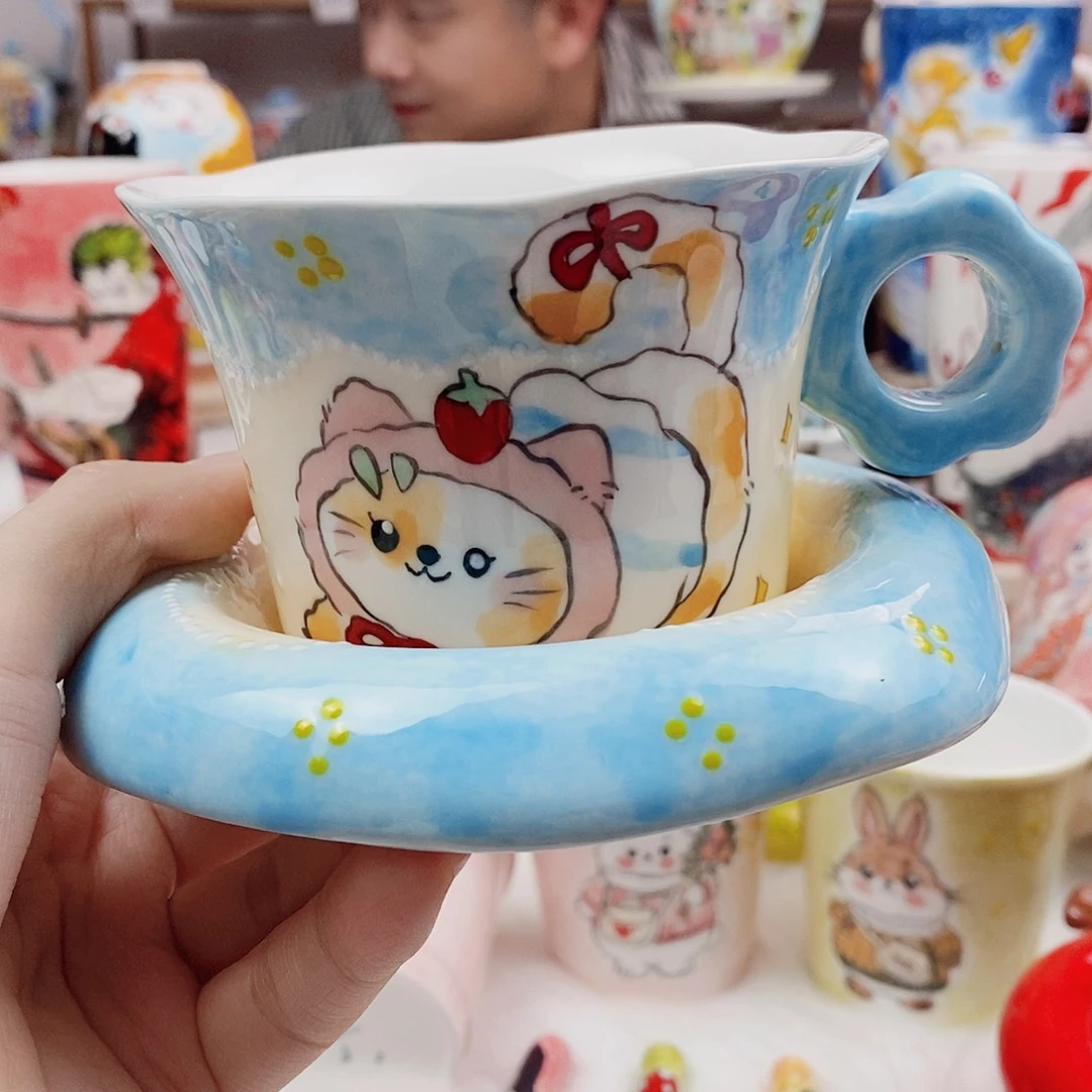 杯董董文创手绘陶瓷