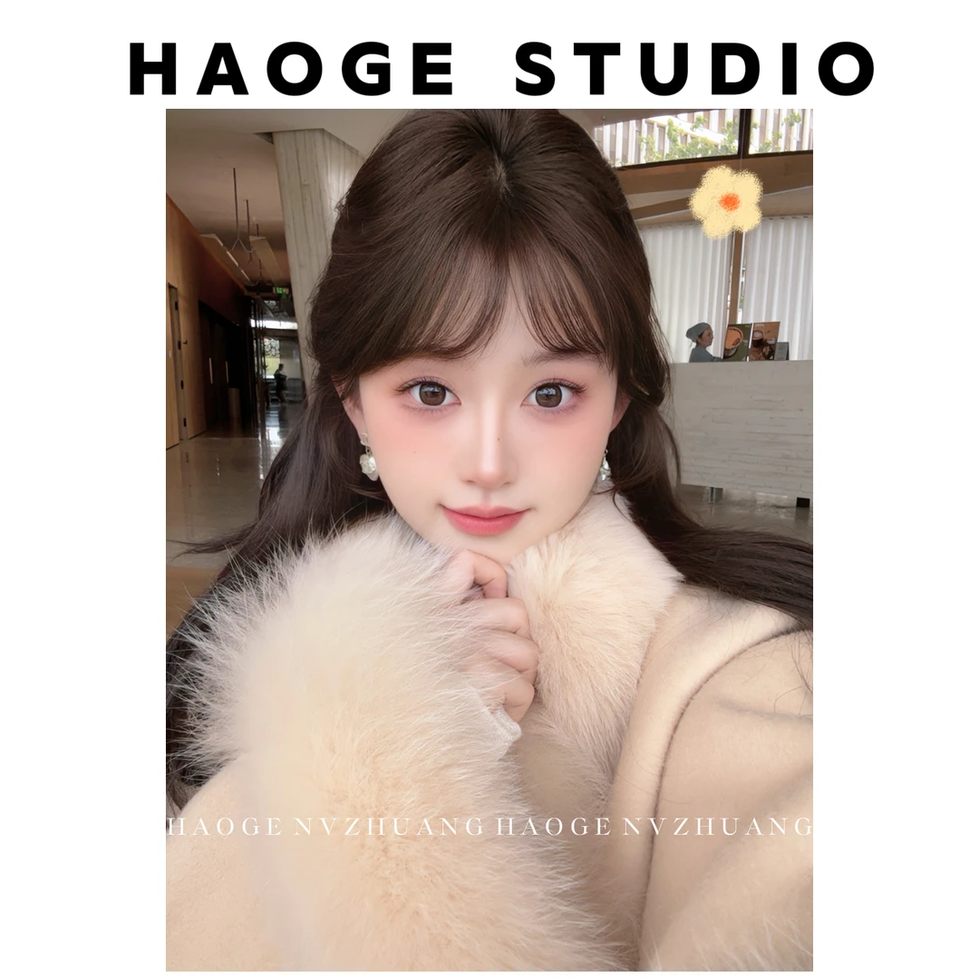 浩哥严选●月光斗篷HGQ5WT3010A全羊毛外套预时尚短款秋冬减龄设计