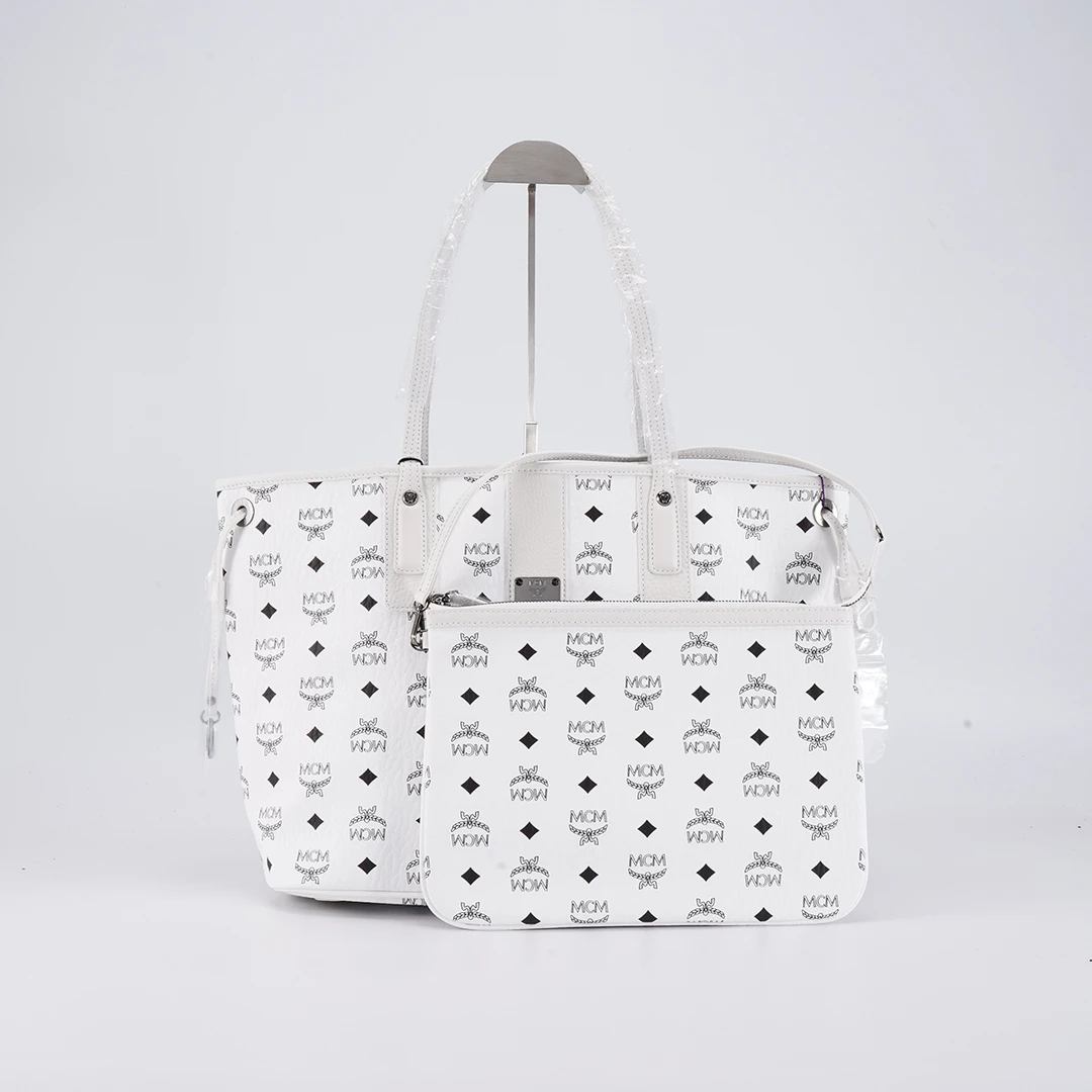 95新 MCM 【MCM专属】MCM 托特子母包 白色 新款/BG22016822