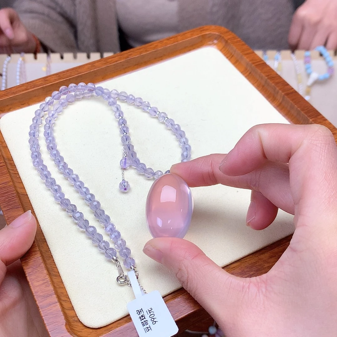 水晶颈饰未镶嵌冰*定制项链