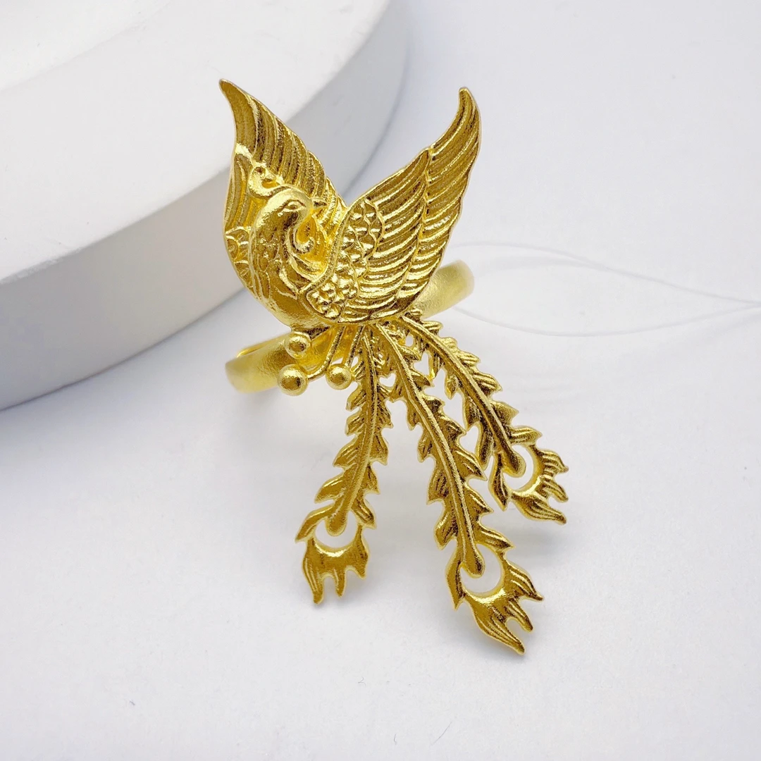 足金999 凤凰戒指