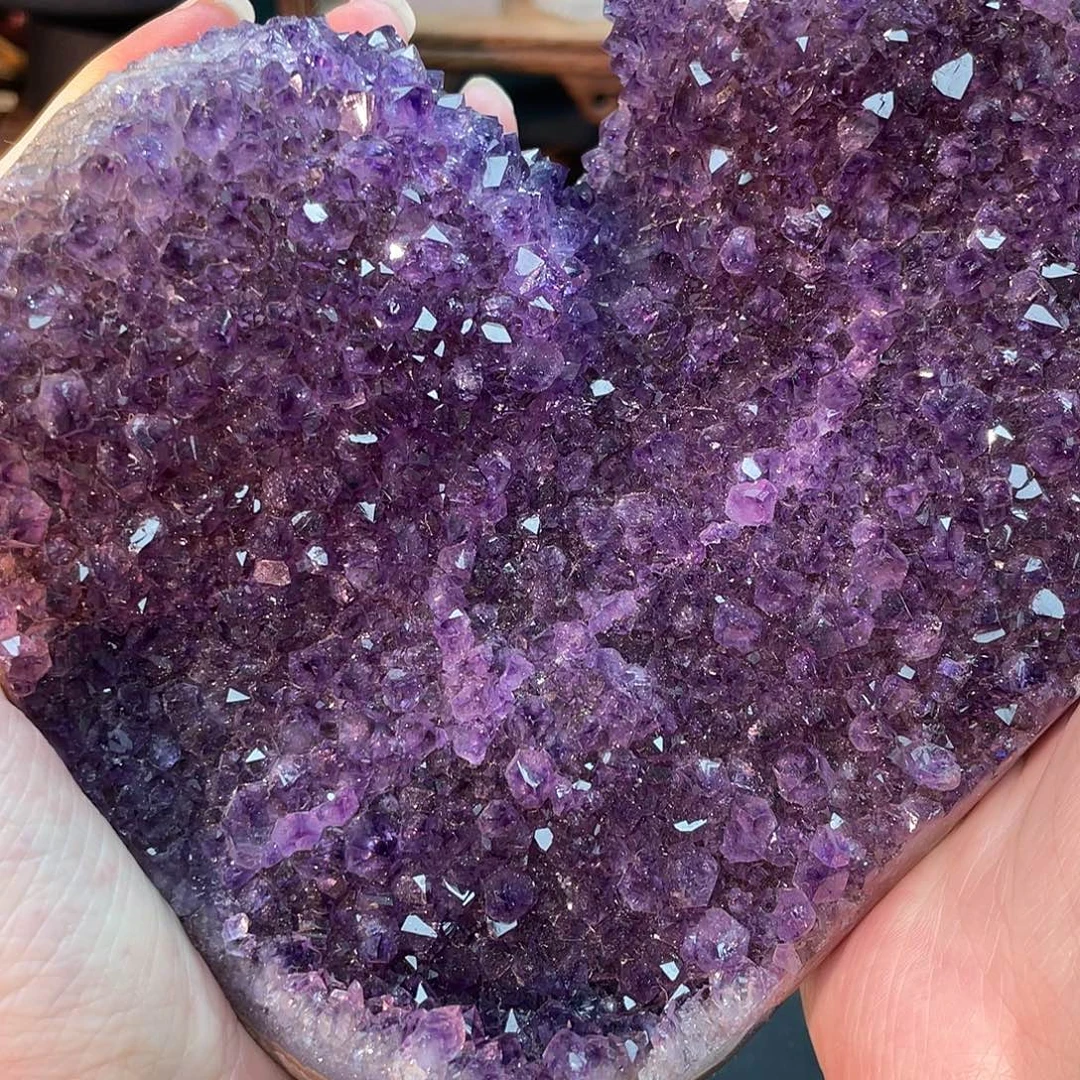 手串未镶嵌水晶紫水晶爱心80号