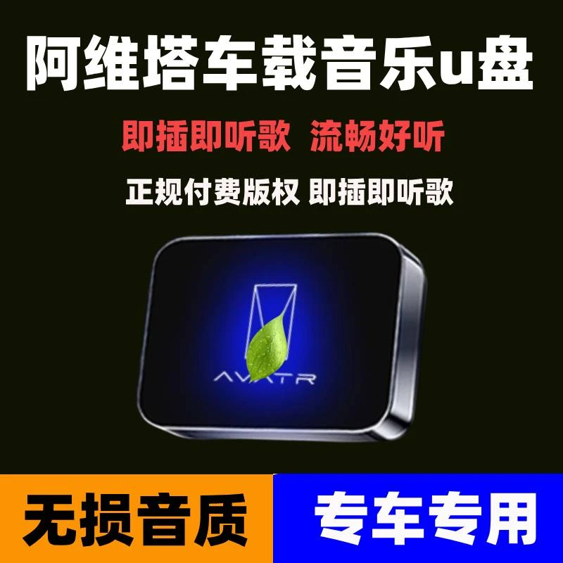 适用于阿维塔车载U盘11 12 07 06汽车用品改装配件无损音乐优盘