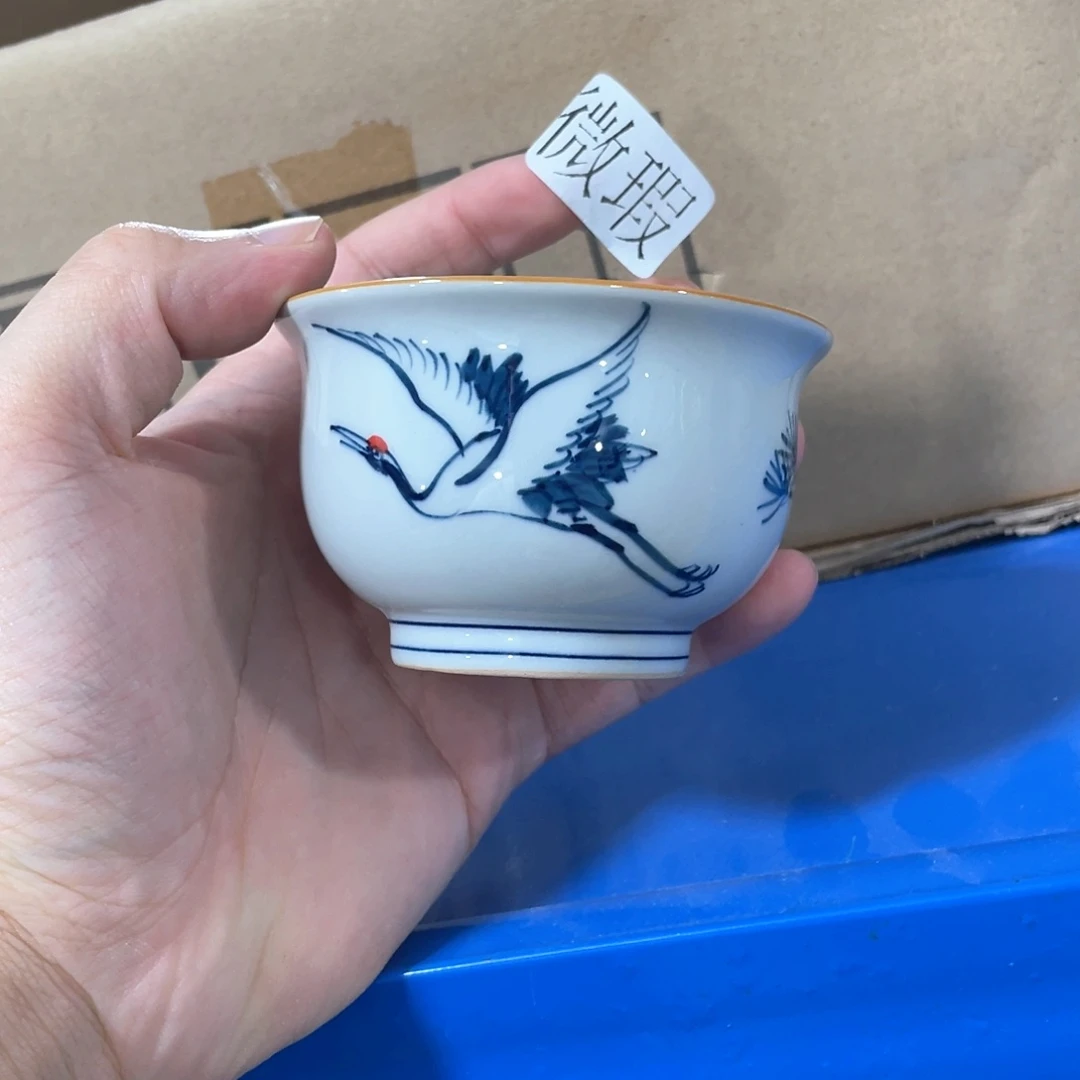 釉下彩纯手绘微瑕