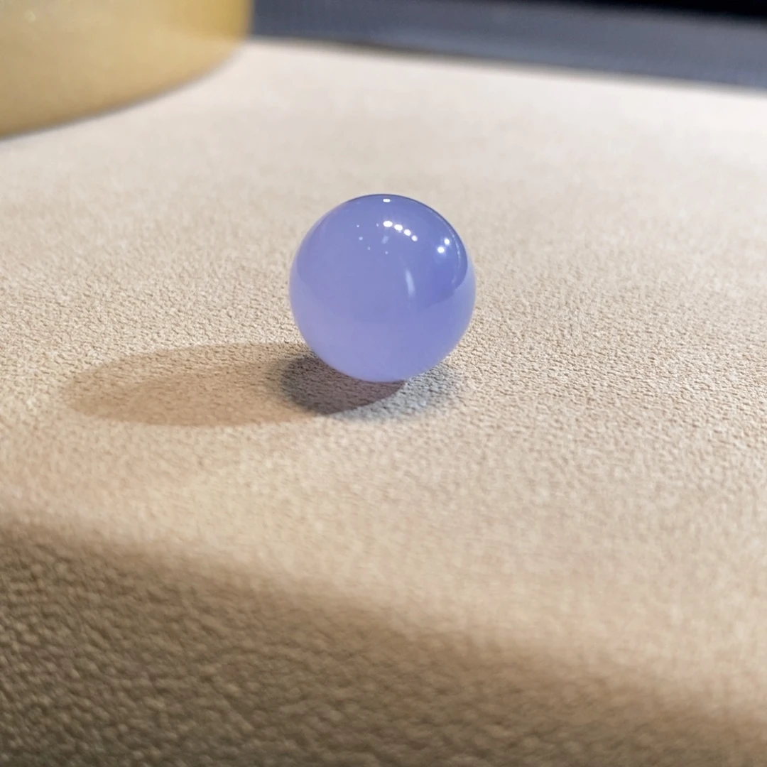 翡翠未镶嵌颈饰冰紫满色卡13+