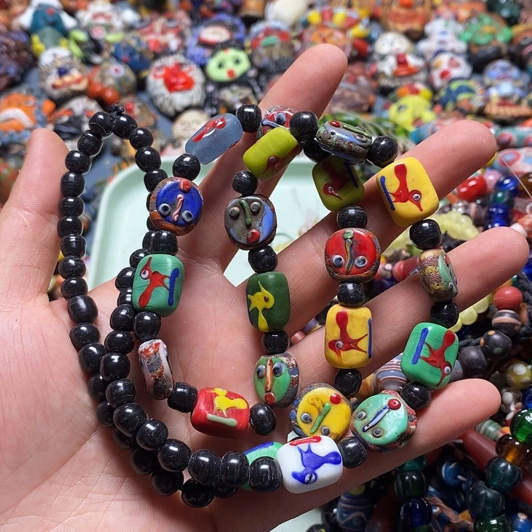 琉璃项链鸟珠脸珠链子