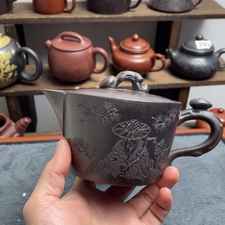 茶壶紫砂紫砂微瑕