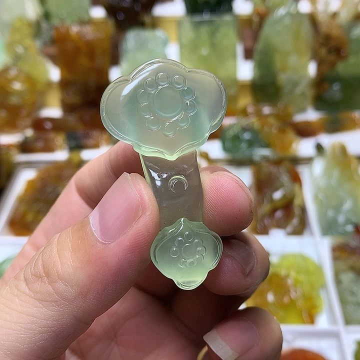 蛇纹石玉未镶嵌珠宝半成品