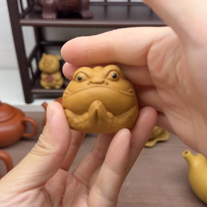 段泥茶案可以插香的金蟾茶宠