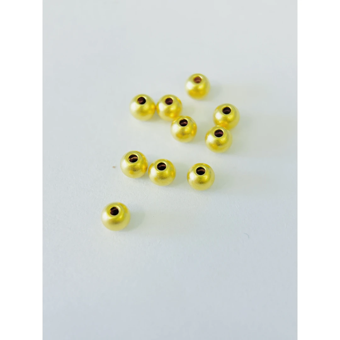 辉通卡4mm金珠足金999首饰配件（10颗为一组）DP1201