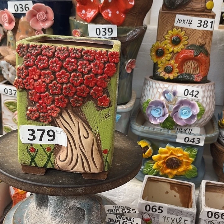 紫砂花盆粗陶材质多肉花盆