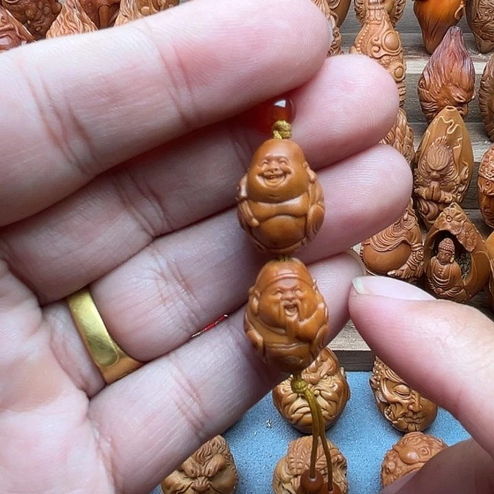 吊坠橄榄核14财神爷