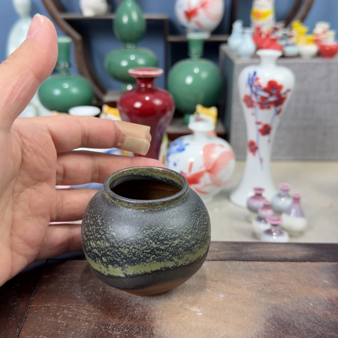 陶瓷手工小花器摆件