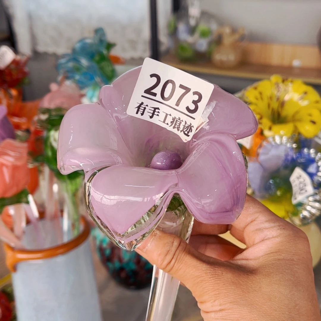 琉璃2073有手工痕迹 花瓶摆件