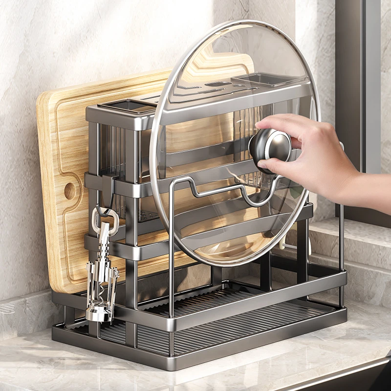 好物系~多功能厨房收纳架免打孔壁挂刀具菜刀架厨房置物架