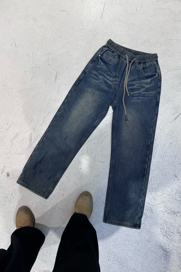 （捡漏）男士直筒加绒牛仔裤