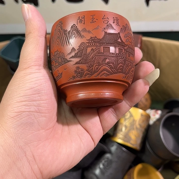 茶杯紫砂全手工紫砂主人杯