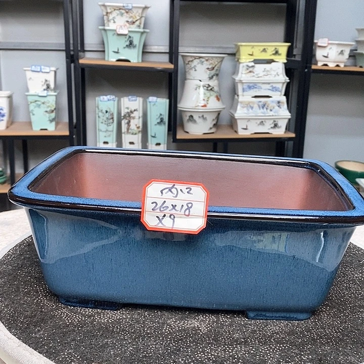 紫砂的花盆很漂亮