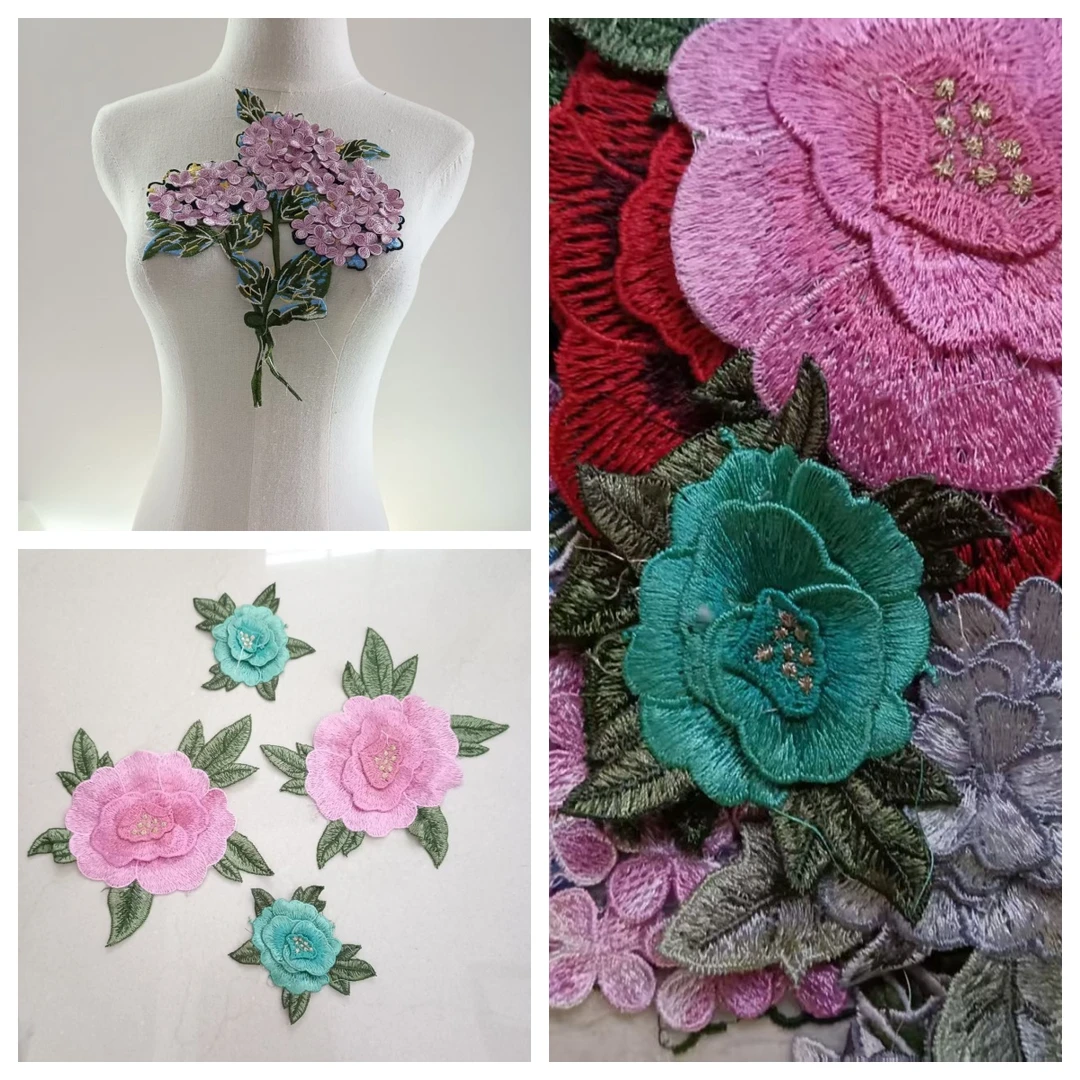 A15号立体刺绣贴花补丁贴古风包邮（一包18个左右）