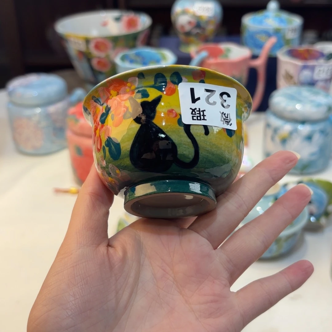 /****景德镇手绘高温釉下彩陶瓷茶具