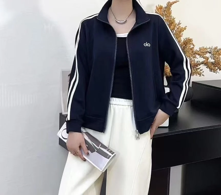 【靓衣坊】 秋季运动棉拉链边条休闲外套