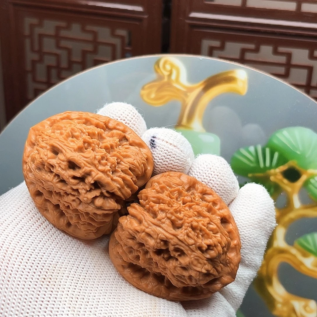 吊坠文玩核桃赵喜满三角将