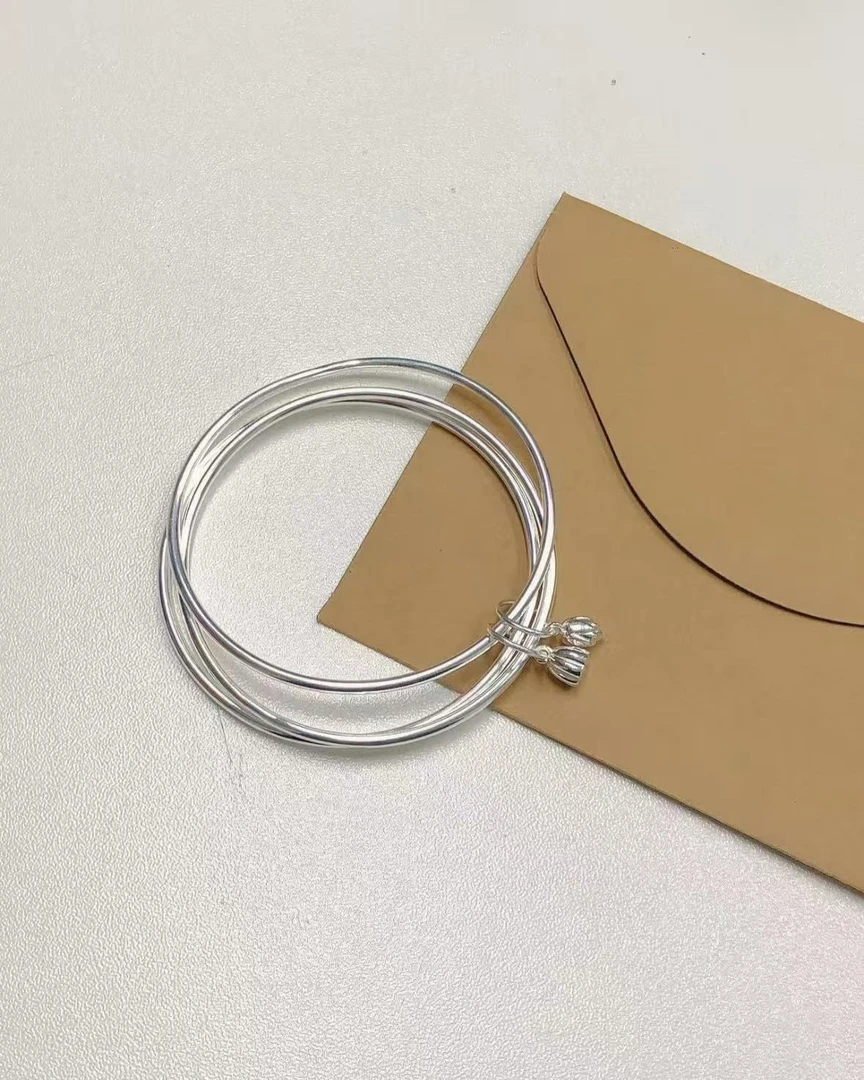 足银银制品 三生三世两世欢经典百搭时尚足银手镯