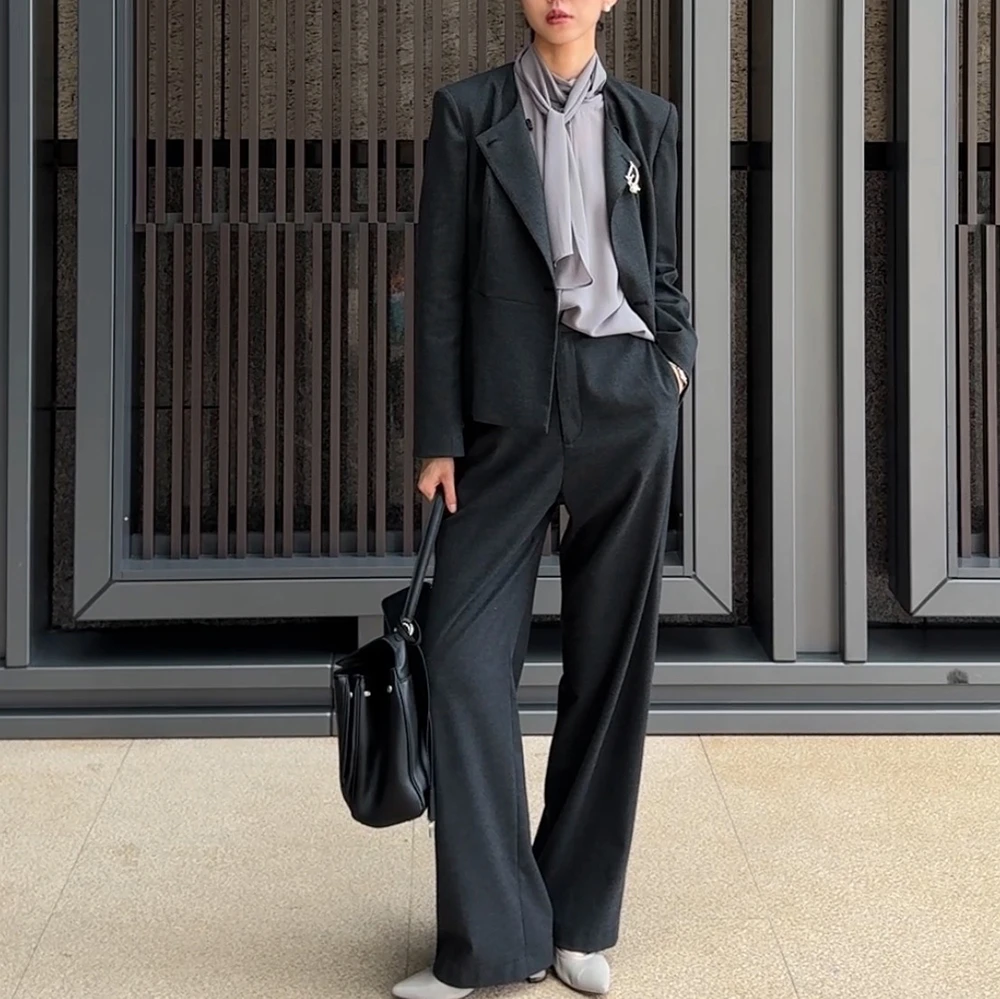 G*Da 2025秋季通勤气质设计款 精致休闲套装 HTA044