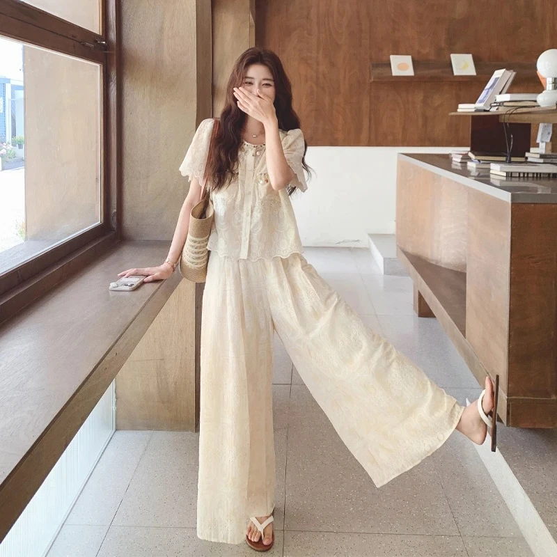 法式温柔浪漫氛围穿搭2025夏季新款轻熟静奢风优雅高级感两件套