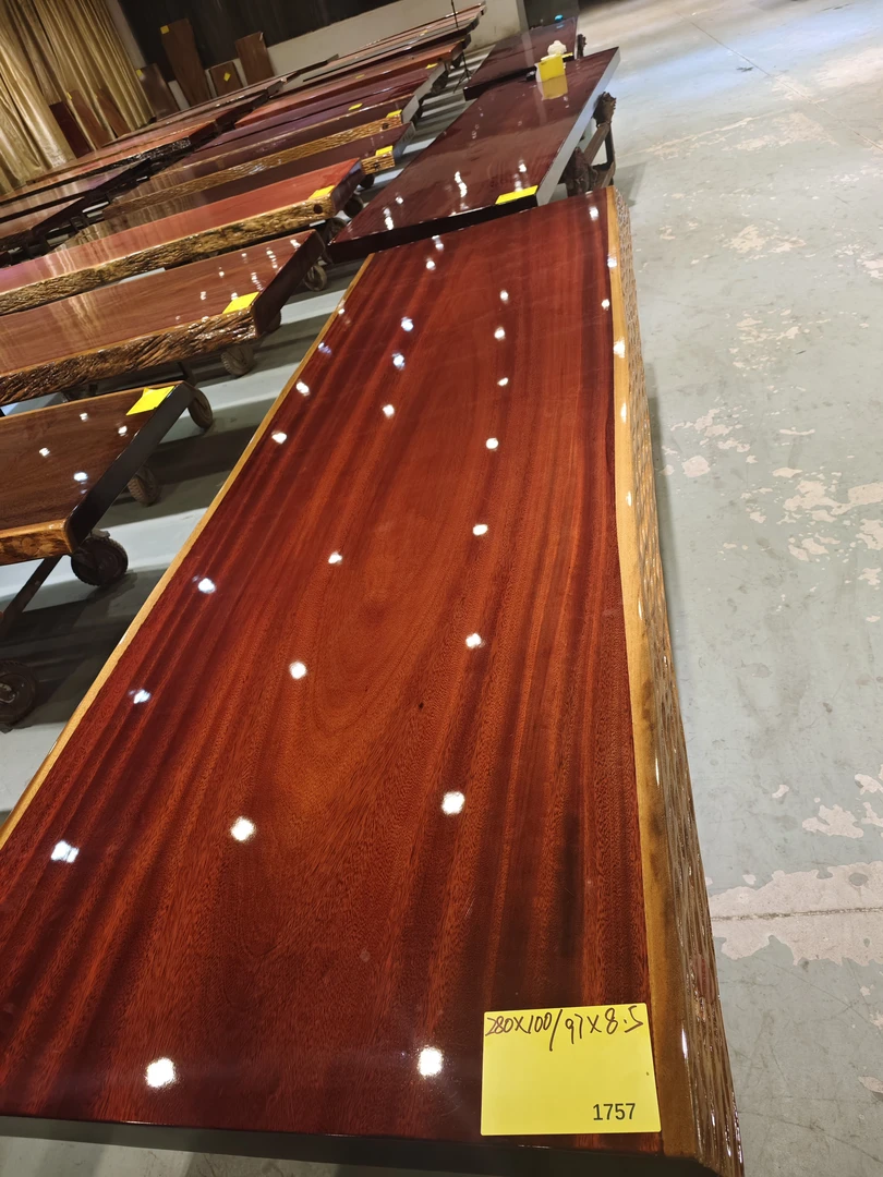 非洲进口实木大板茶桌办公桌