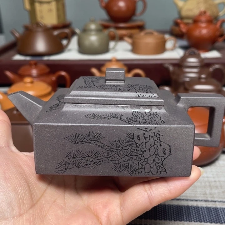 茶壶紫砂全手工制作200cc