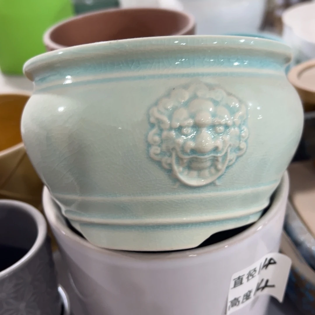 有孔陶瓷花盆，满10米包邮发货
