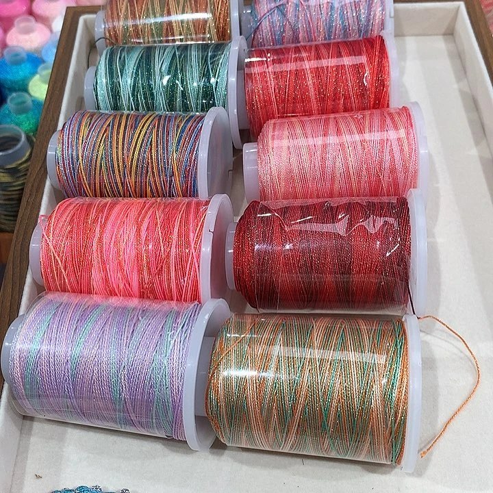 腈纶6股星空段染股线10色50克10卷