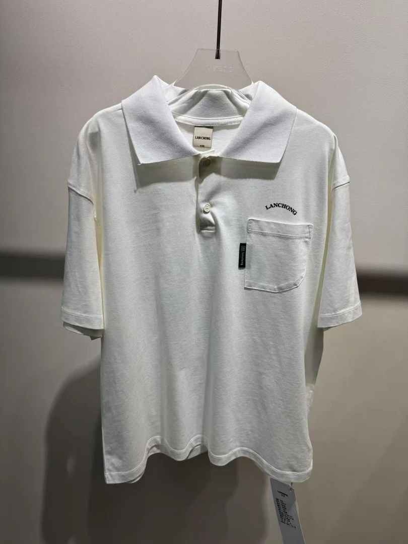 XTJ STUDIO童装 设计师款 LC中大童 胸口口袋POLO衫 新品