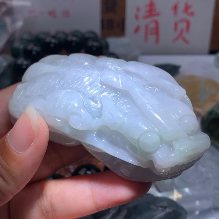 翡翠未镶嵌颈饰保真天然A货翡翠