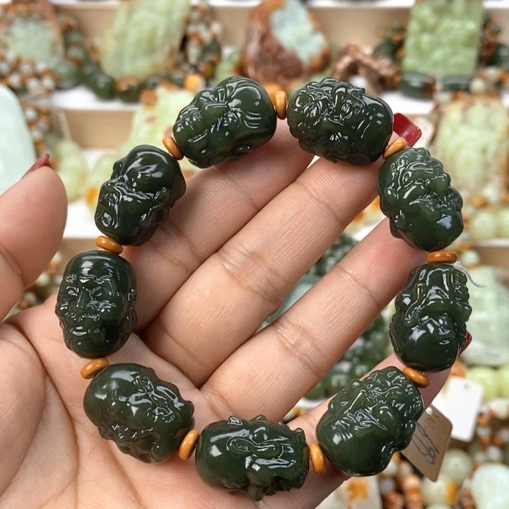 【闪购商品】透闪石质玉手串未镶嵌