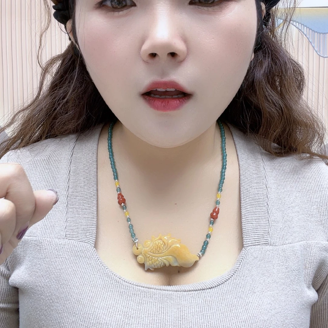 花岗石纯铜锡合金纯铜项链