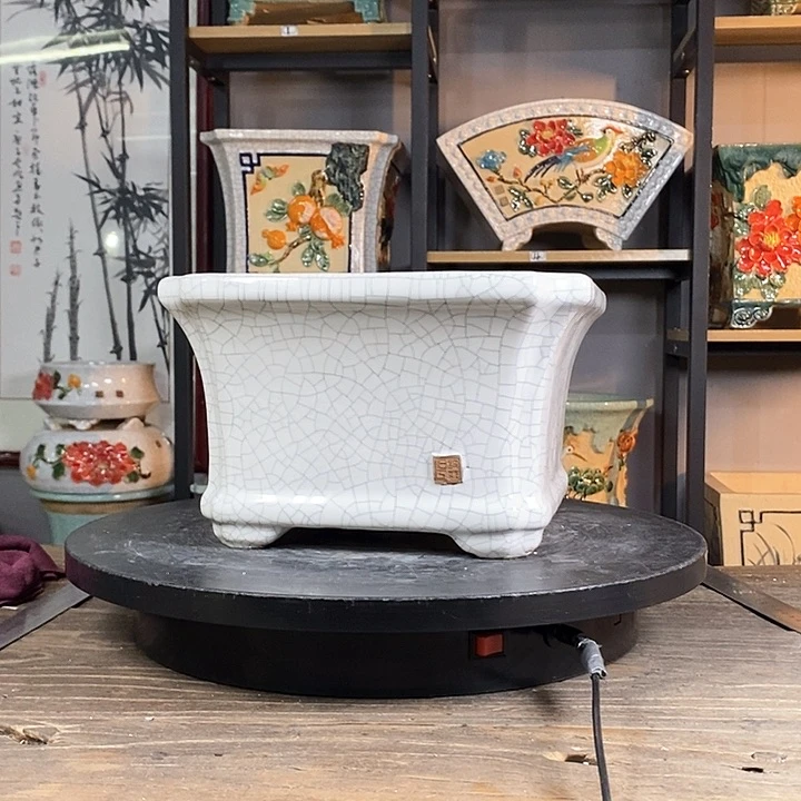 紫砂花盆(****鸽23。