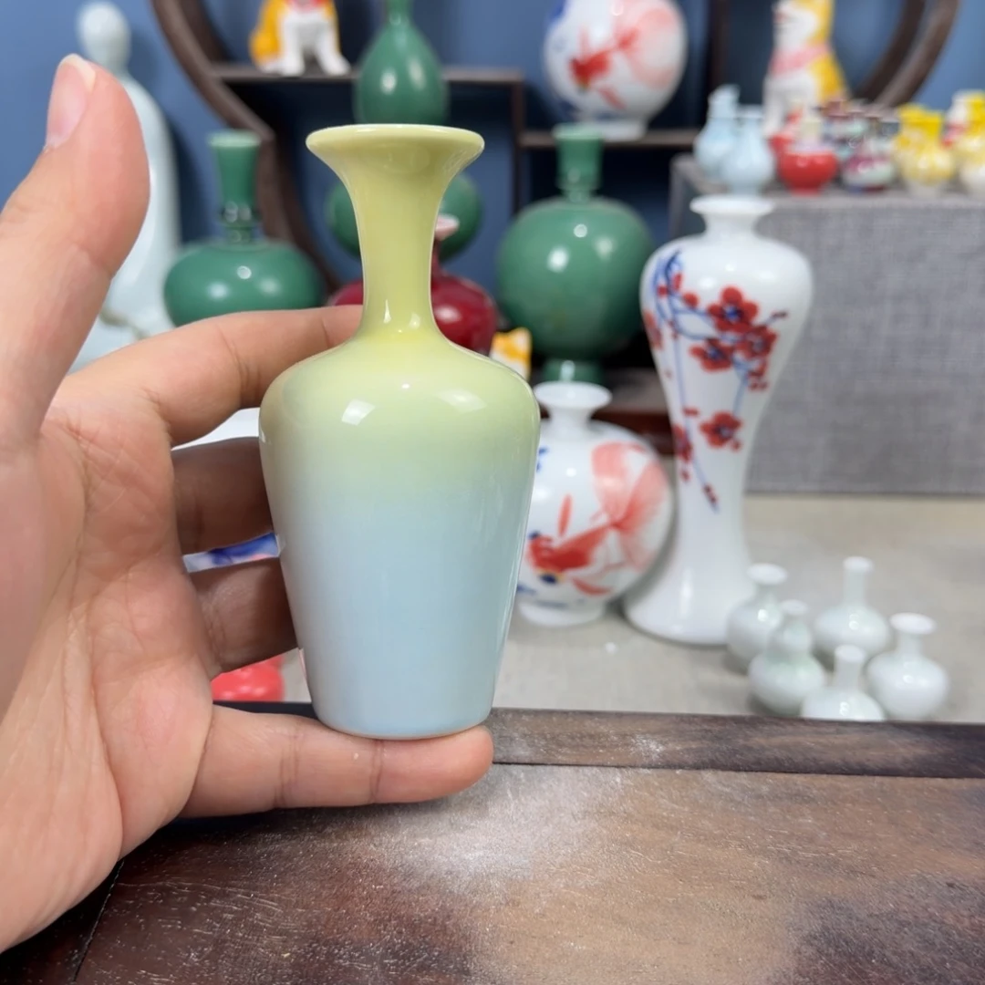 陶瓷手工小花器摆件