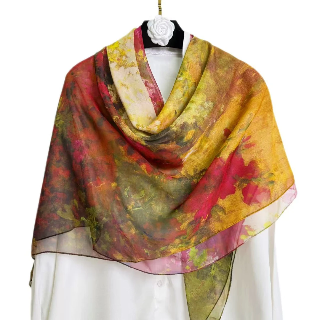 【山花浪漫】135/135乔其丝防晒丝巾