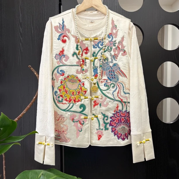 “宝莲灯” 满绣  私服定制  重工刺绣 马甲