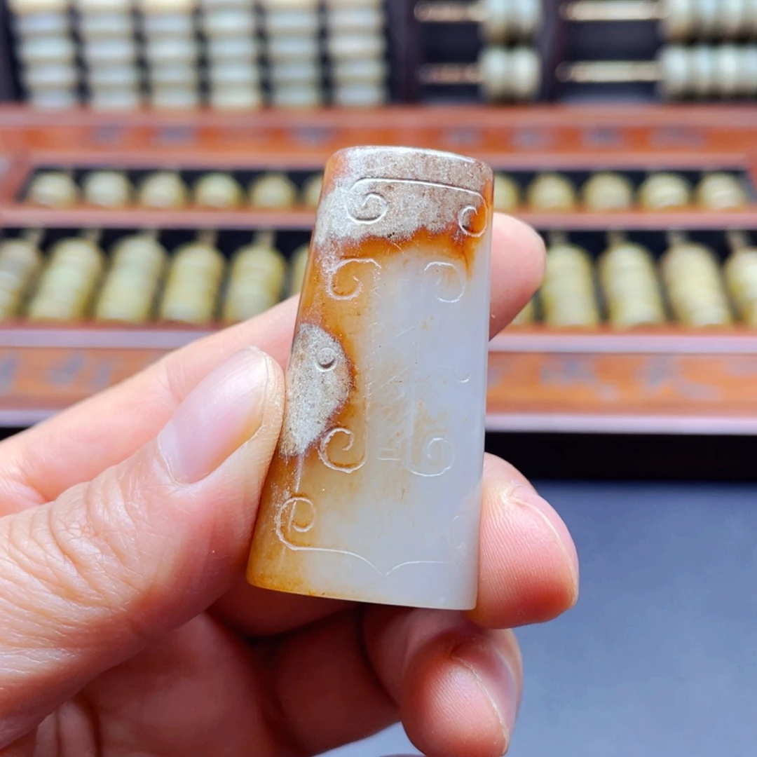 白玉菩提吊坠摆件