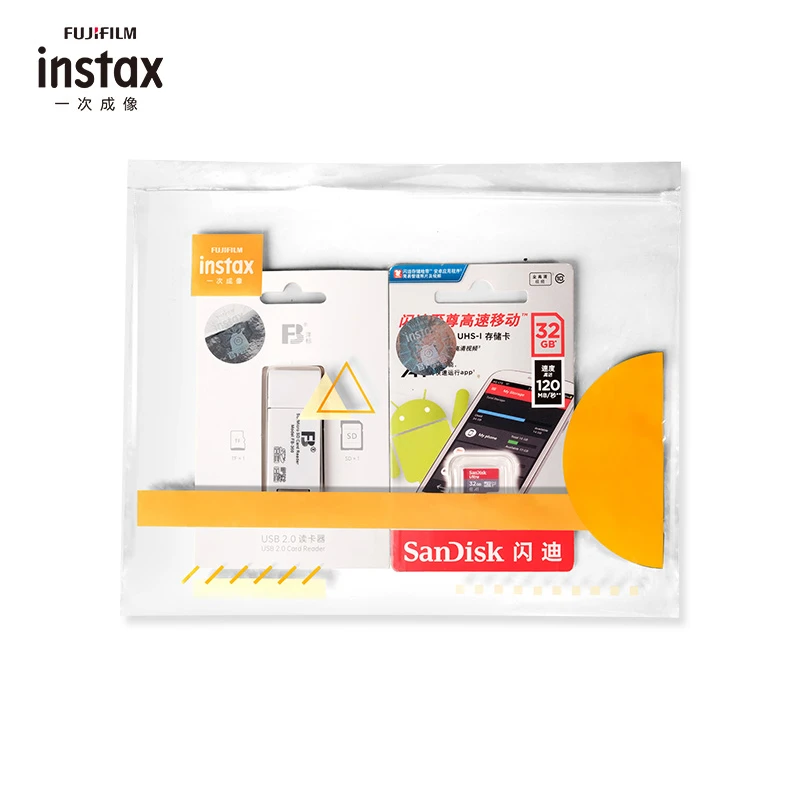 INSTAX/富士TF卡+读卡器套装适用miniliplayminievo一次成像相机