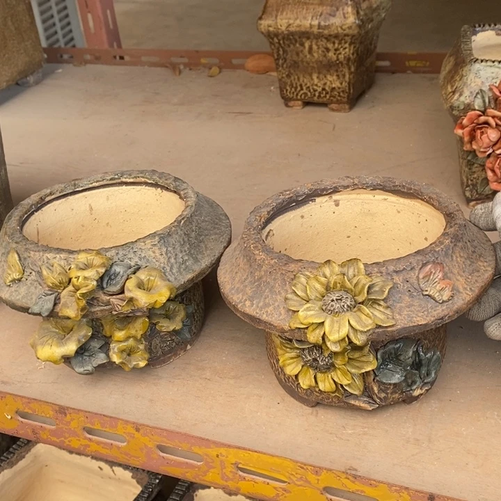 红陶青藤花器多肉花盆