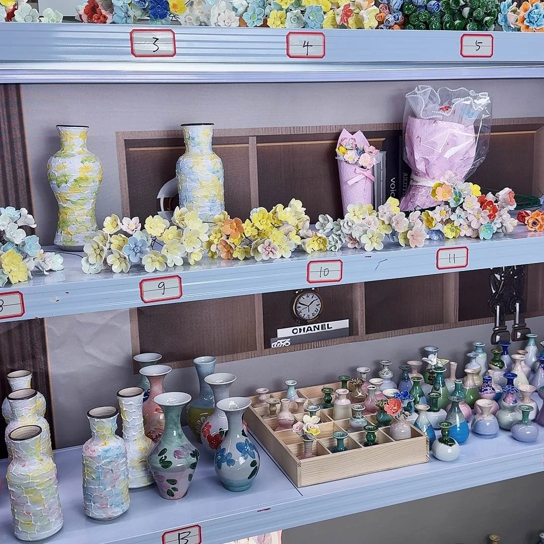 琉璃手工艺品lulu陶瓷花陶瓷花