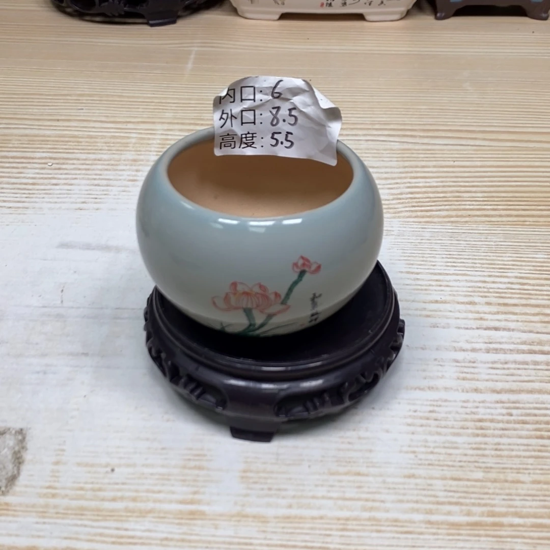 紫砂陶瓷花盆浮力