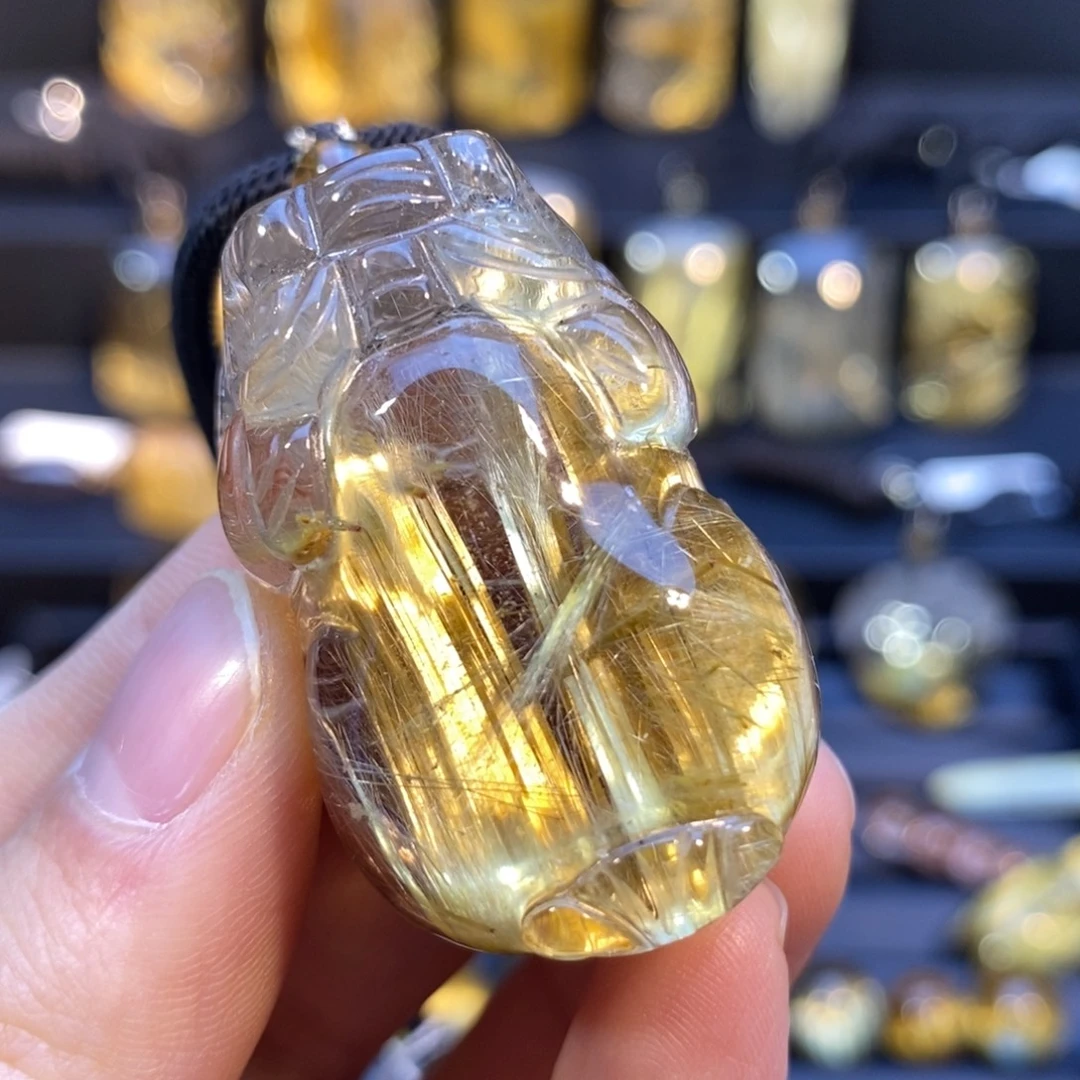 水晶颈饰未镶嵌钛晶貔貅吊坠