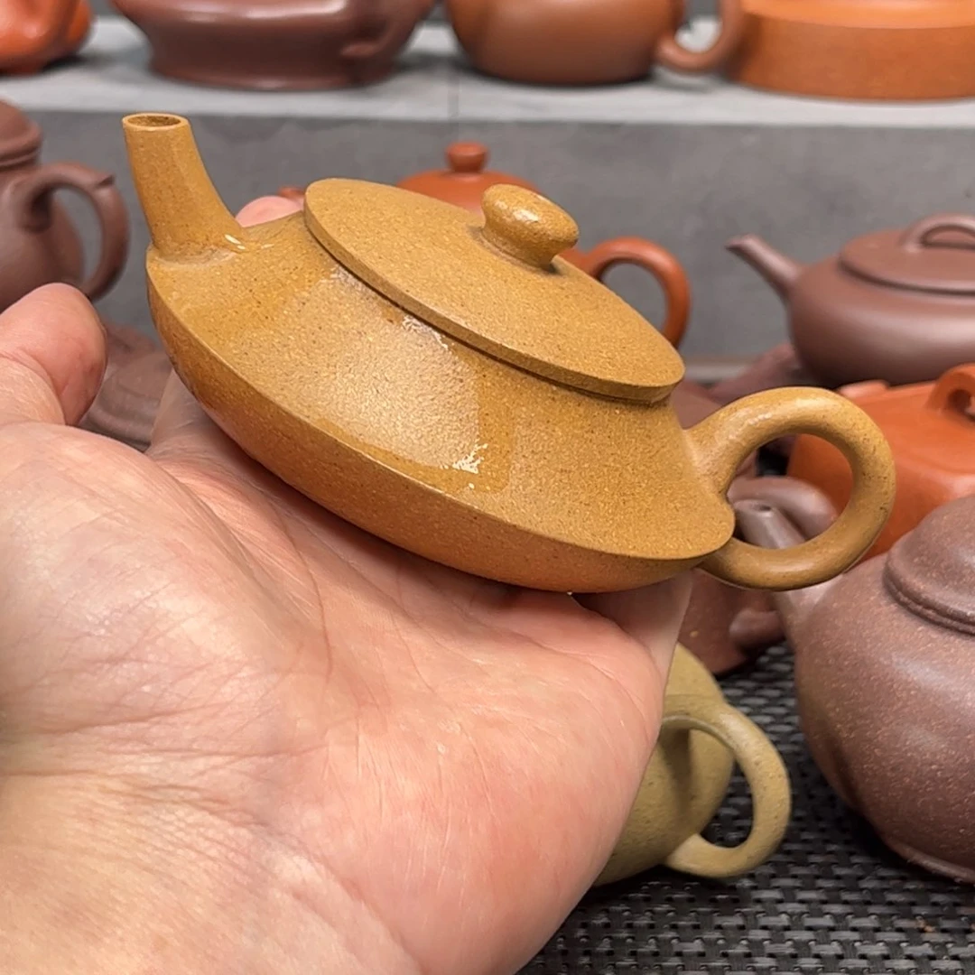 紫砂茶壶紫砂艺术茶具套装黄金段